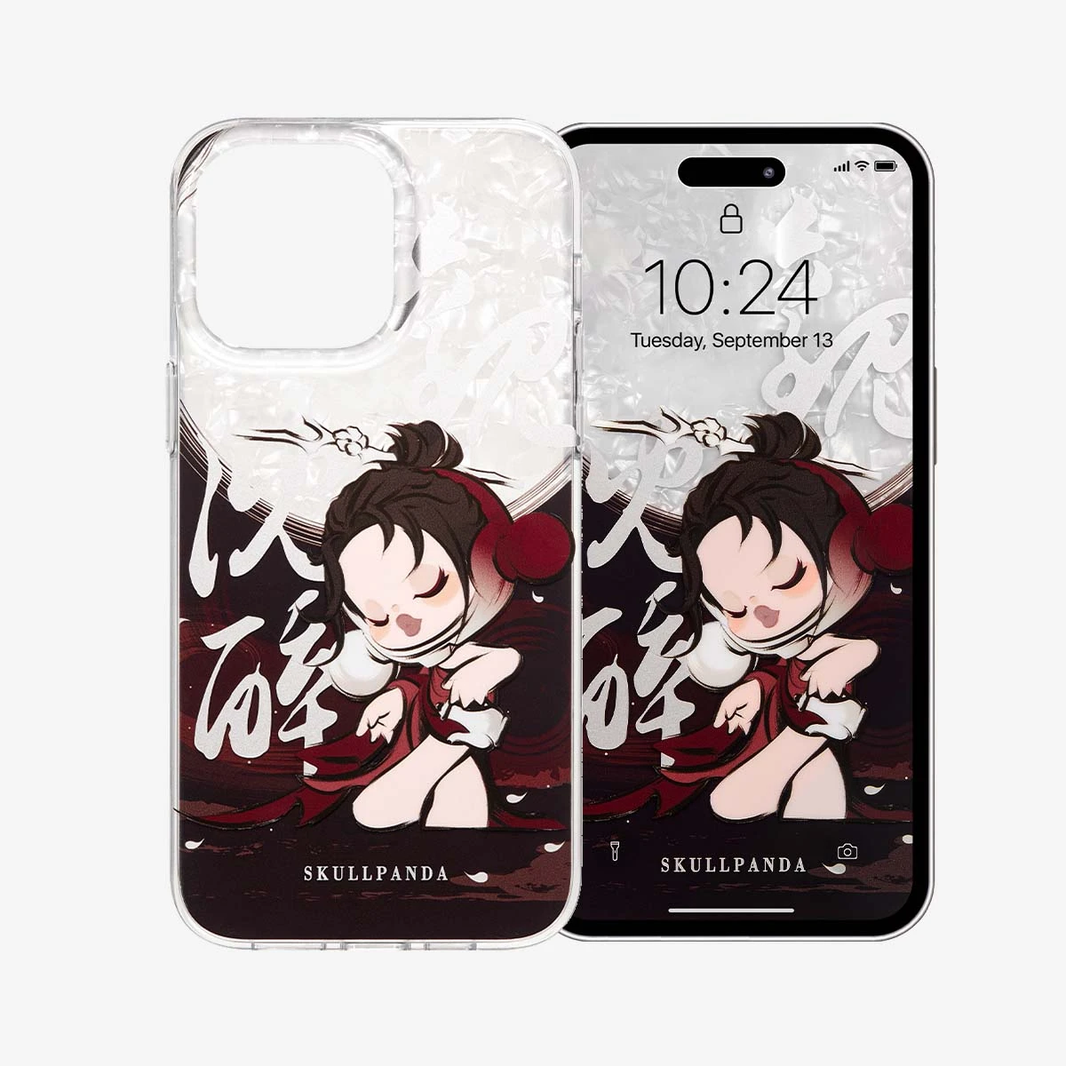 SKULLPANDA The Ink Plum Blossom Series-Phone Case 4 SKULLPANDA The Ink Plum Blossom Series-Phone Case - Image 4