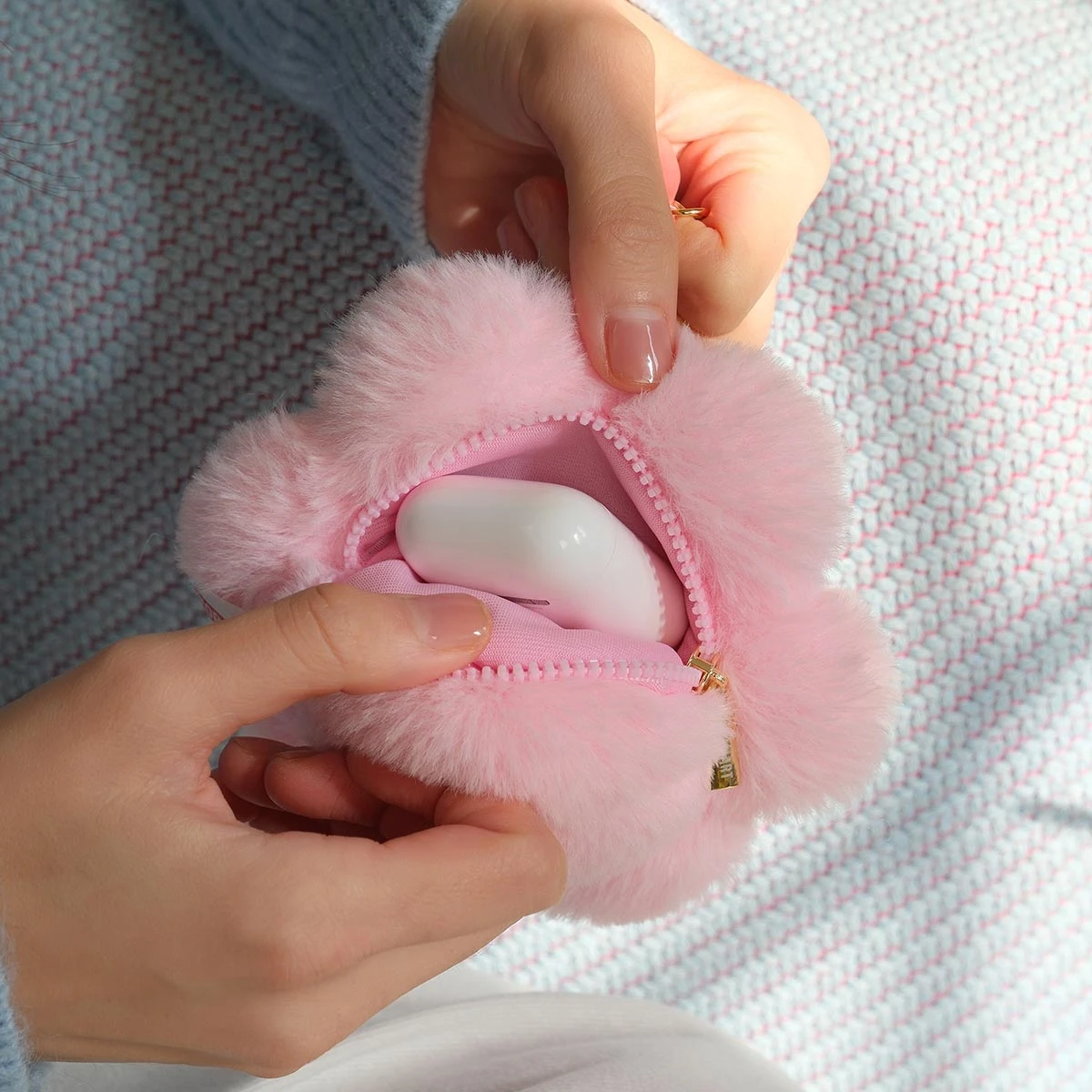 CRYBABY Sad Club Series-Silicone Plush Earphone Bag 4 CRYBABY Sad Club Series-Silicone Plush Earphone Bag - Image 4