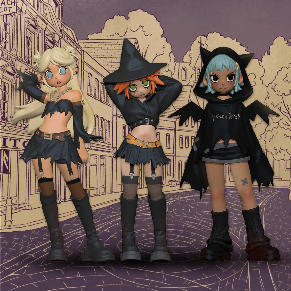 Peach Riot Witchy Punk Figures 9 Peach Riot Witchy Punk Figures - Image 9