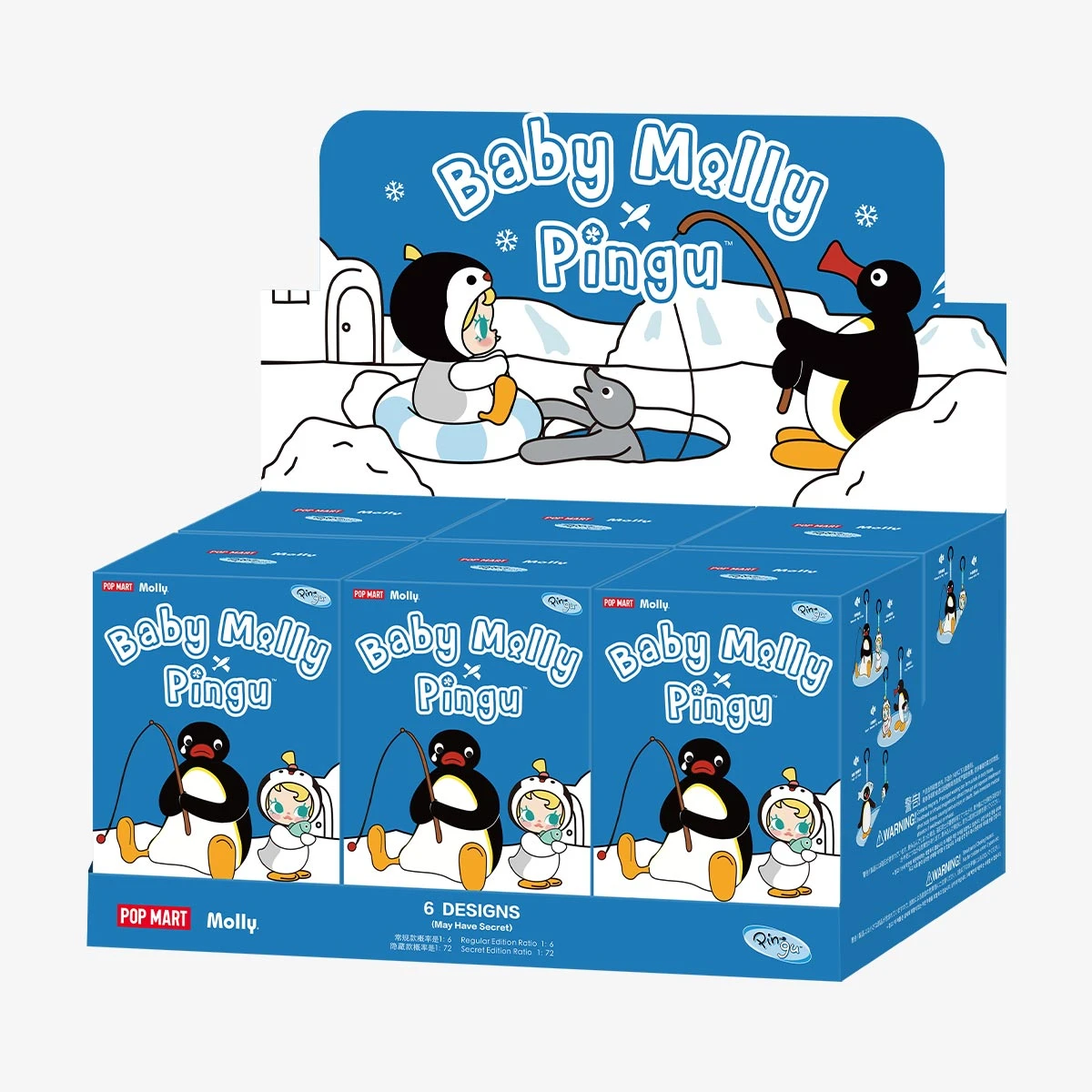Baby Molly × Pingu Happy Fishing Series-Vinyl Plush Pendant Blind Box 10 Baby Molly × Pingu Happy Fishing Series-Vinyl Plush Pendant Blind Box - Image 10
