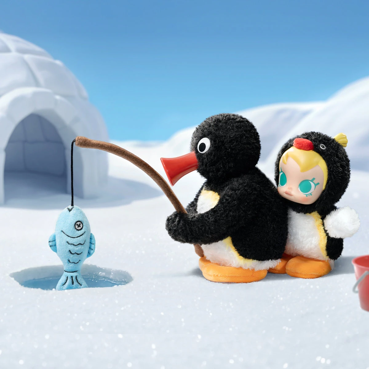 Baby Molly × Pingu Happy Fishing Series-Vinyl Plush Pendant Blind Box 5 Baby Molly × Pingu Happy Fishing Series-Vinyl Plush Pendant Blind Box - Image 5